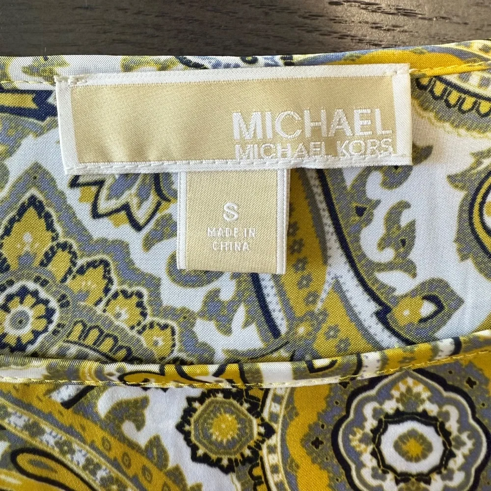 Michael Kors Women’s 3/4 Sleeve‎ Elastic Hem Blouse Size S